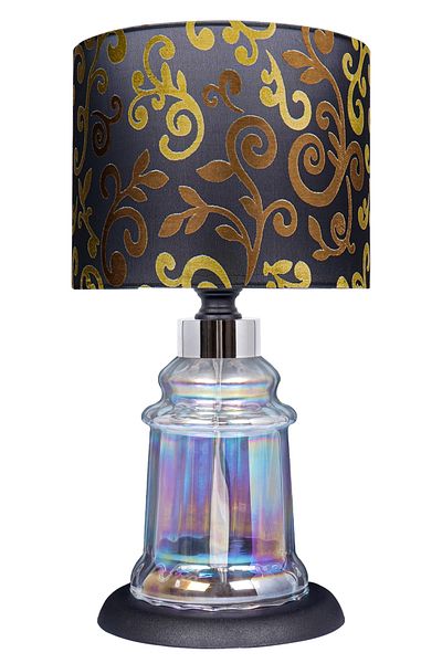 MINIMAL ETICARET VE BILGI TEKNOLOJILERI Baroque Black Glossy Shine Mini Glass Lampshade