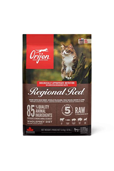 Orijen REGIONAL RED KIRMIZI ETLİ TAHILSIZ KEDİ MAMASI 5.4 KG