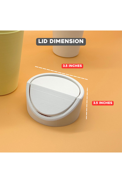 IK3D Kemx3d-Vehicle Mini Trash Can / White