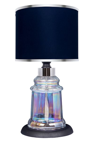 MINIMAL ETICARET VE BILGI TEKNOLOJILERI Baroque Black Glossy Shine Mini Glass Lampshade