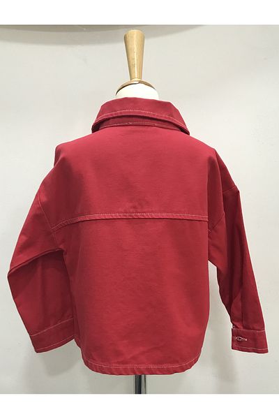 Çikoby Girl's Red Coat