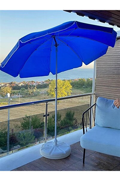 Sunlife Lacivert Renkli 8 Tel Fiber Gövdeli 360C° Dönen Başlıklı 2 Metre Plaj...