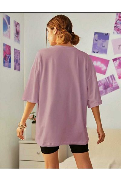 mercoledi Tricou Salas supradimensionat pentru damă cu imprimeu Teddy Bear Boyfriend
