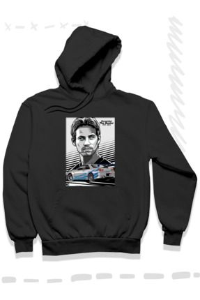Clothing Series PAUL WALKER Fast and Furious Bask l Tasar m Erkek Kad n unisex Siyah Kap onlu Sweatshirt Hoodie Fiyat Yorumlar Trendyol