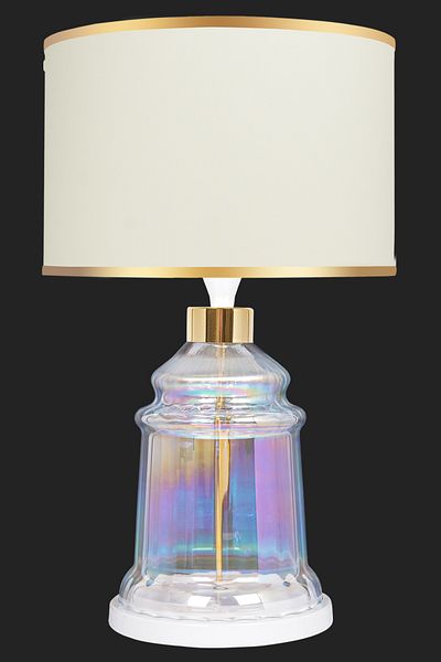 MINIMAL ETICARET VE BILGI TEKNOLOJILERI Royce White Glossy Shine Glass Lampshade