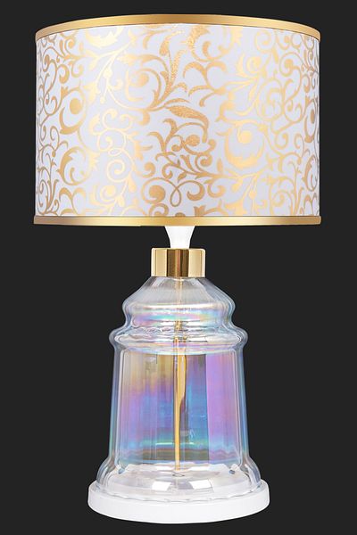 MINIMAL ETICARET VE BILGI TEKNOLOJILERI Royce White Glossy Shine Glass Lampshade