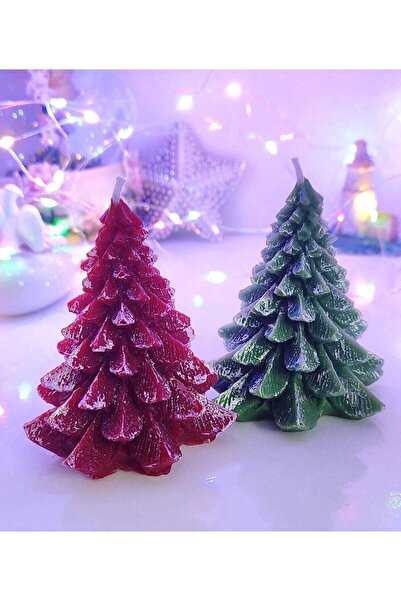 Candles Flame شمعة شجرة الصنوبر 2 عبوة