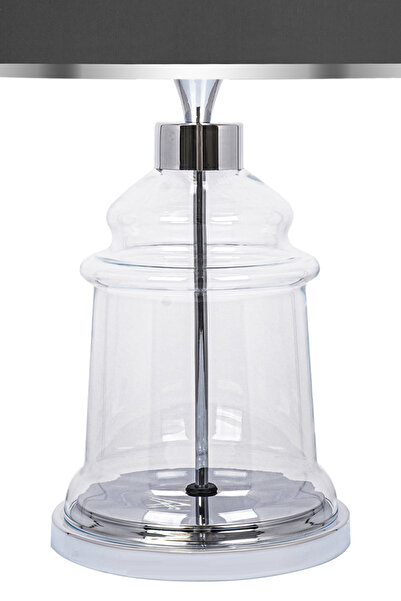 MINIMAL ETICARET VE BILGI TEKNOLOJILERI Royce Silver Glass Lampshade