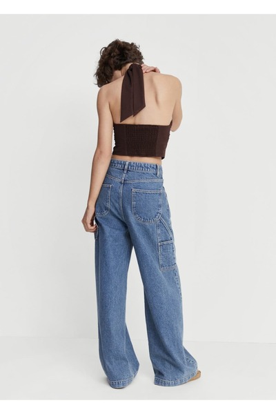 MANGO Woman Μπλούζα Halter Neck Crop