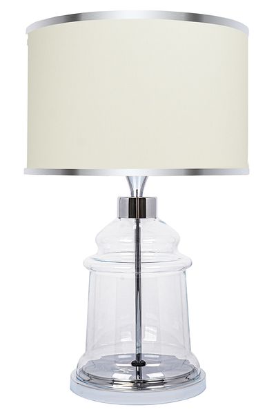MINIMAL ETICARET VE BILGI TEKNOLOJILERI Royce Silver Glass Lampshade