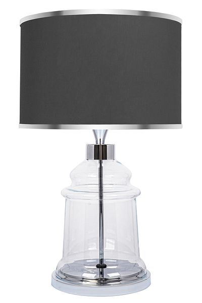 MINIMAL ETICARET VE BILGI TEKNOLOJILERI Royce Silver Glass Lampshade
