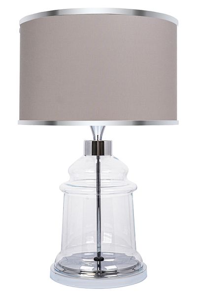 MINIMAL ETICARET VE BILGI TEKNOLOJILERI Royce Silver Glass Lampshade