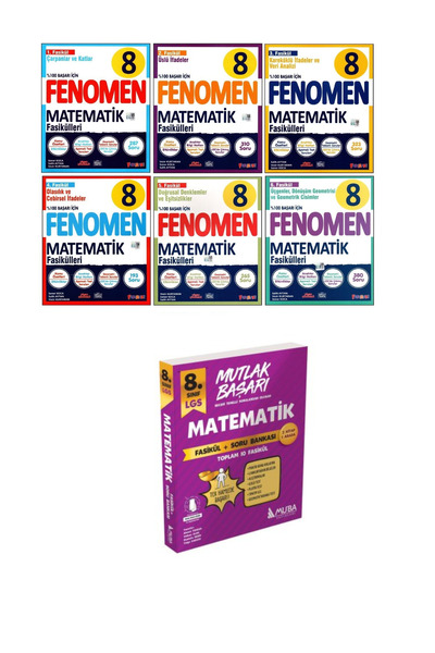 Fenomen Yayıncılık Fenomen 8. Sınıf Lgs Matematik 1.2.3.4.5.6 Fasikül (özetli...
