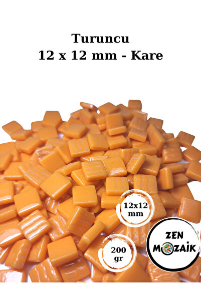 Zen Mozaik Sanatsal Mozaik Çalışmalarınız için 12 x12 mm - Kare Cam Mozaik Taşı