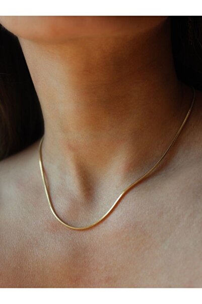 Owentis سلسلة ذيل ثعلب ذهبي أنيق صغير مقاس 45 سم - لا تشويه -