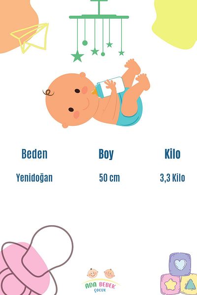 ADABEBEK Baby-Body mit Träger, 100 % Bio-Baumwolle, Regenbogen
