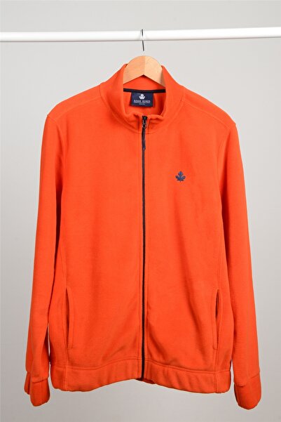 ADAM BOXES سترة صوف بسحاب كامل N-alimo - برتقالي