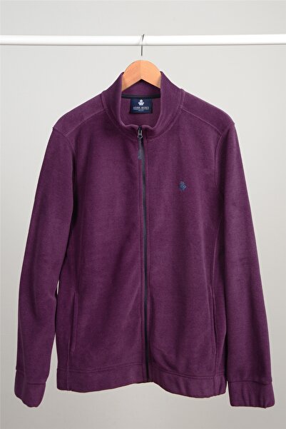 ADAM BOXES جاكيت صوف بسحاب كامل N-alimo - أرجواني غامق