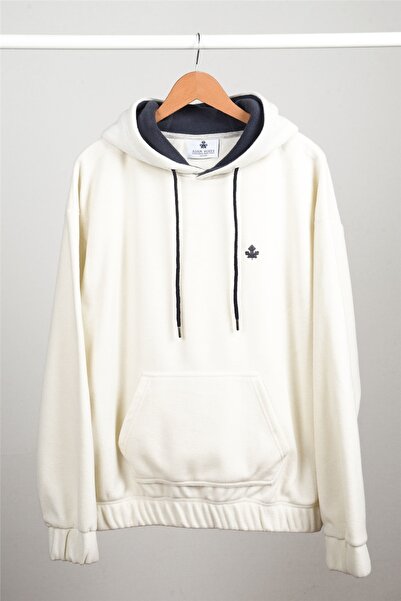 ADAM BOXES سويت شيرت قطبي كبير الحجم بغطاء للرأس N-Veilo - إكرو