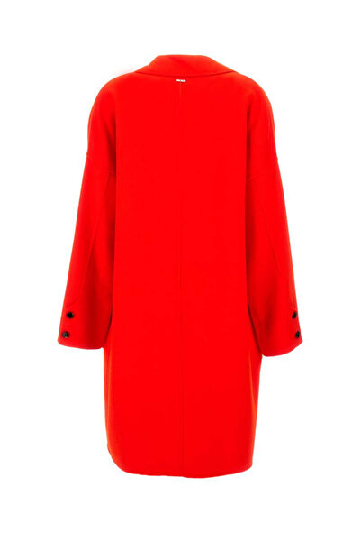 BOSS Kadın Uzun kollu Günlük Kullanım Normal kesim Kırmızı Mont 50495269-821