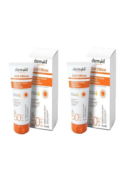 Dermokil High Protective Sun Cream - 50 SPF, 75 ml, X2 PIECES