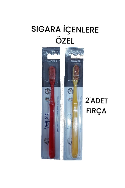 Vepa SMOKER SIGARA İÇENLER İÇİN DİŞFIRÇASI 2'ADET