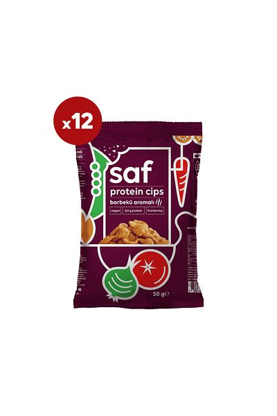 Saf Nutrition 50 g X 12 Bbq Flavored Protein Chips