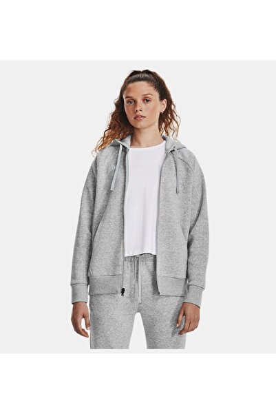 Under Armour Kadın UA Rival Fleece Tam Boy Fermuarlı Kapüşonlu Üst 1379497-012