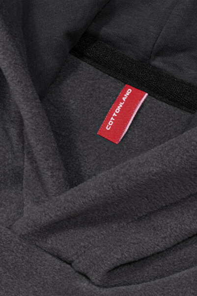 Cottonland Unisex FARGO Polar Fleece Hooded Sweatshirt GRAY