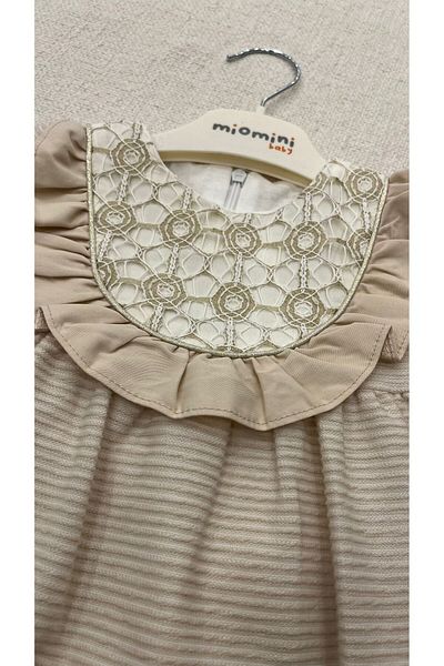 Mymio lace detailed baby girl dress