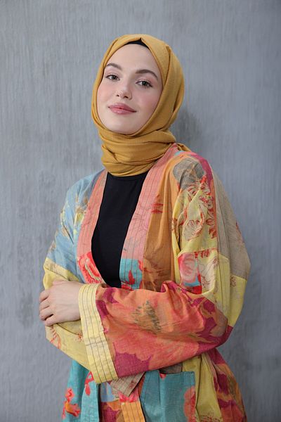 Modakaşmir سلسلة القطن المريحة شال اليقطين
