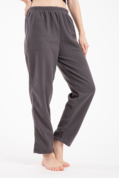 Pemilo Pantaloni de pijama polar cu buzunare 450 pentru femei, fumurii