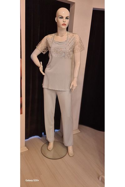 NENA COLLECTION SET PIJAMASE LOGUSA DETALII DANTELA