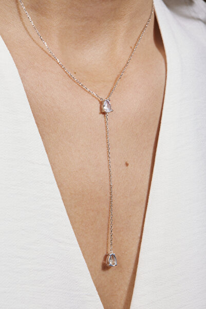 Joy of Jade Arzu Kolye 1 Mikron Rodyum Kaplama (925 Ayar Gümüş Üzerine) Zirko...