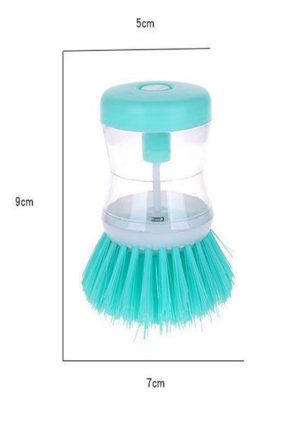 Osso Halı Useful Bathroom Dish Brush with Osso Detergent Tank and Button Practical Use