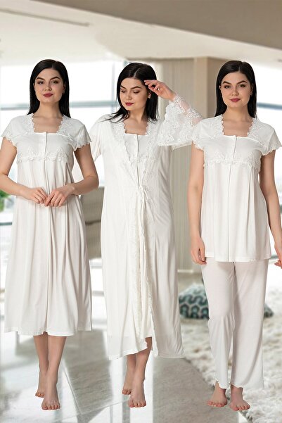 Effort Pijama Effort Lohusa Hamile 4'lü Pijama Set 5015