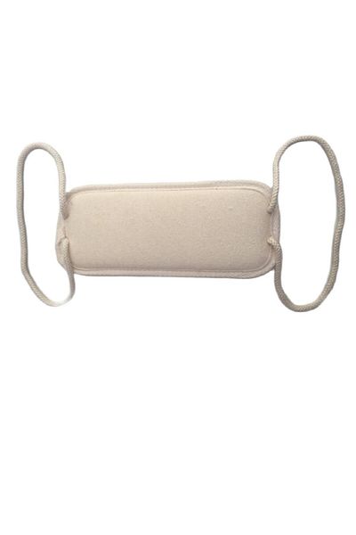 NATUREL Long Pumpkin Fiber Pouch with String Back Bath Pouch Loofah Turkish Bath