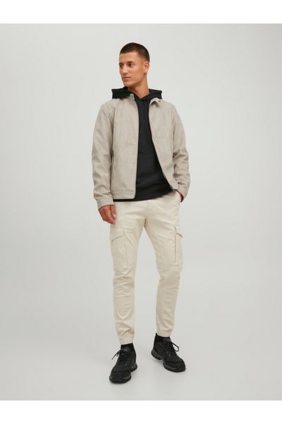 Jack & Jones Biker Leather Look Jacket - Rocky