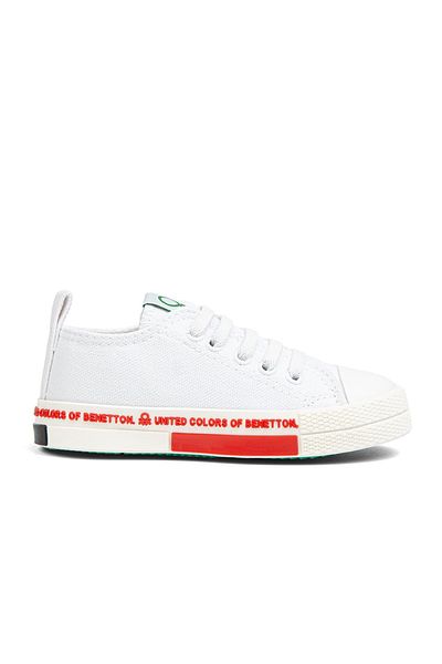Benetton ®| BN-30978- White Red - Children's Sneakers