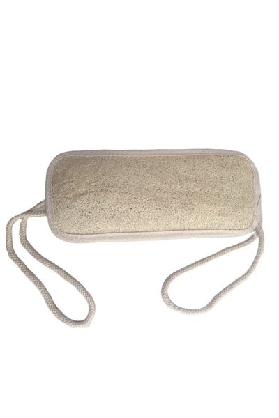 NATUREL Long Pumpkin Fiber Pouch with String Back Bath Pouch Loofah Turkish Bath