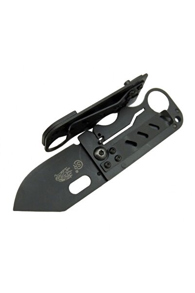 Polis Sepeti Yaprak Çakı Siyah 11.5cm