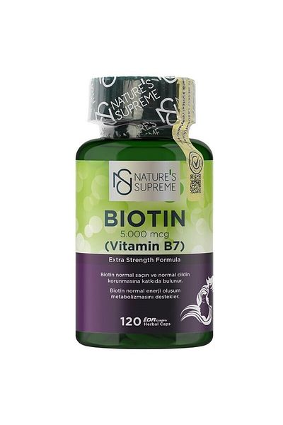 Nature's Supreme Biotin 5000 Mcg 120 Capsules