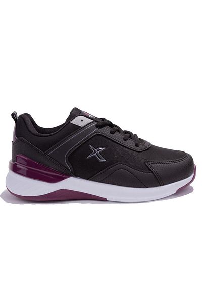 Kinetix Lorena Pu Black Plum Daily Orthopedic Women's Sports Shoes