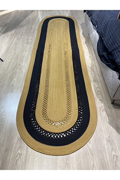 MaVaux Mochi Hasır Jüt Bej Yolluk Halı Kilim