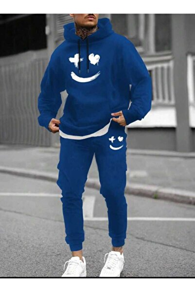 mercoledi Мъжки анцуг с качулка и долна част с щампа