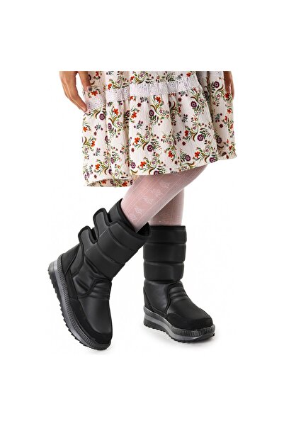 SEHER AYAKKABI Cırtlı Termo Taban Unisex Çocuk Kar Botu Twg 815