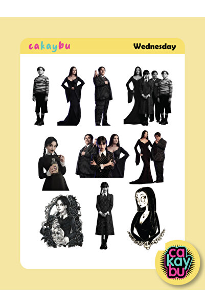 cakaybu Αυτοκόλλητο Τετάρτης Άνταμς