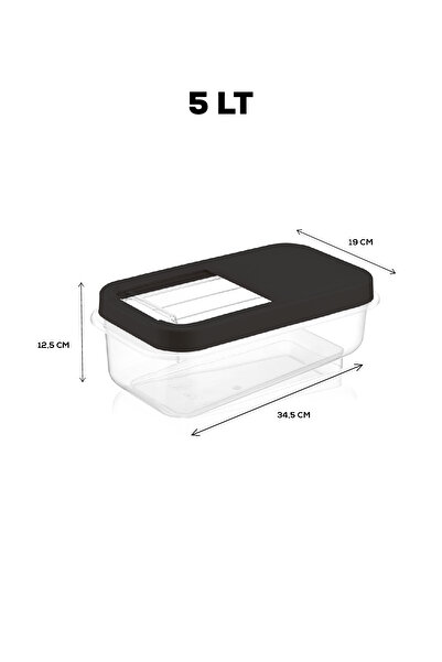 Meleni Home Set of 3 Multibox 5 lt Pulses Storage Container