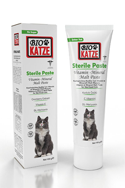 BİOKATZE Biokatze Sterile Paste Kısırlaştırılmış Kediler Için Vitamin Ve Mine...
