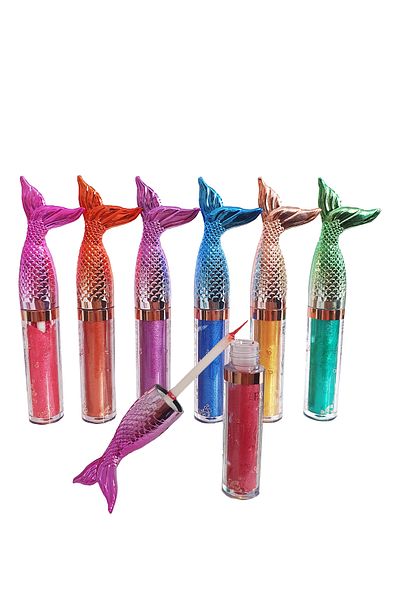 ELFSELY Set of 6 Colorful Fish Patterned Liquid Eyeshadow